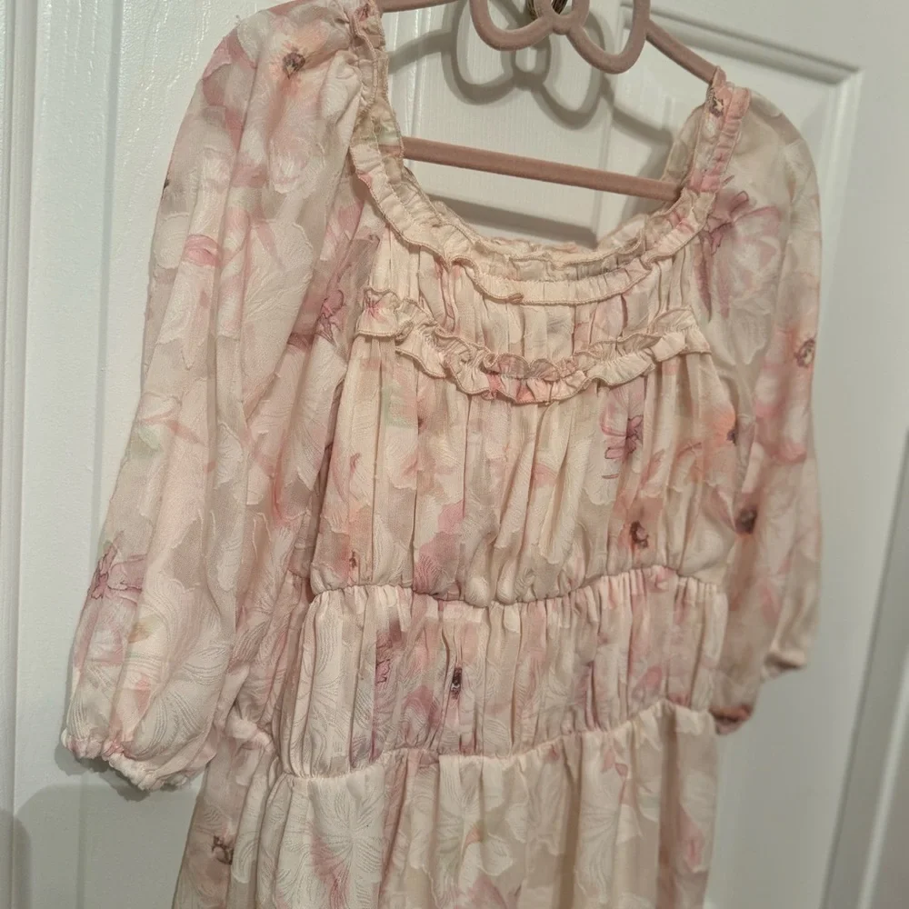 Zara flowers print dress girls Size 8